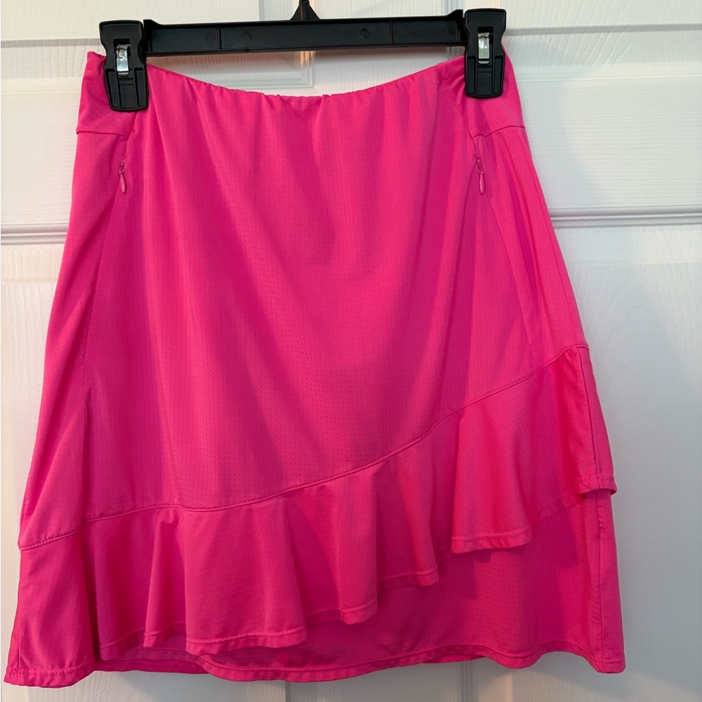 Tail Asymmetrical Golf Skort in Vibrant Pink, Size XS